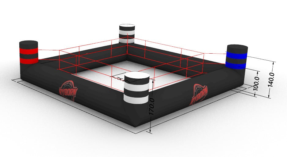 ring de boxe gonflable