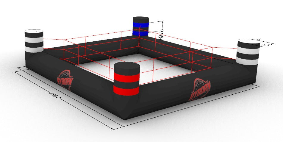 ring de boxe gonflable