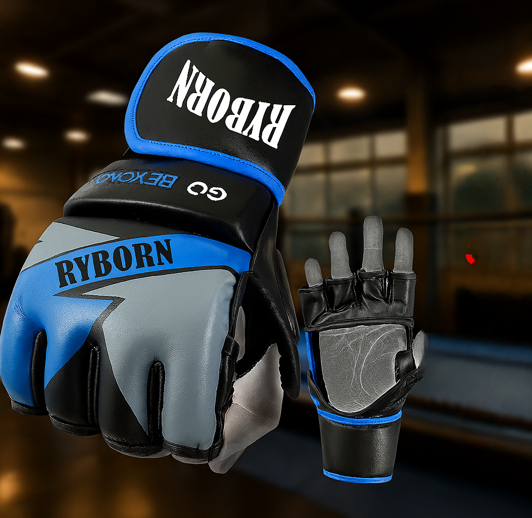 gants mma PRO blue